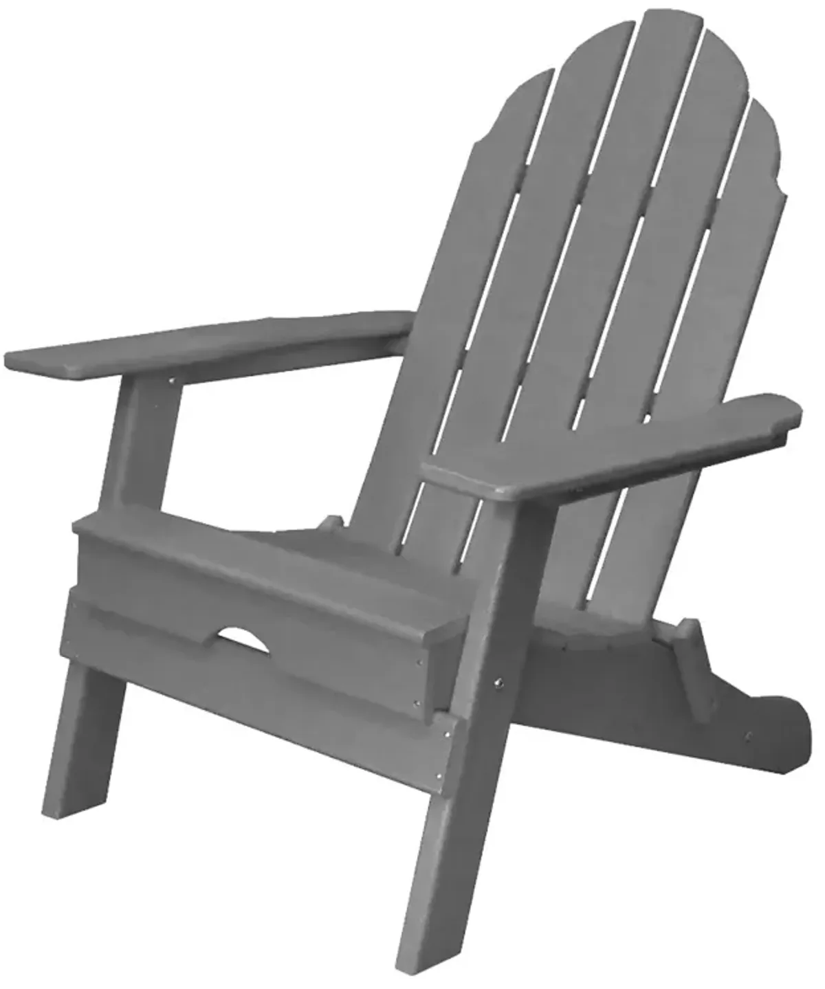 ResinTEAK Folding Adirondack Chair For Fire Pits, Patio, Porch, and Deck, New Tradition Collection