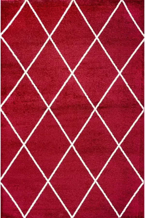 Cole Minimalist Diamond Trellis Area Rug