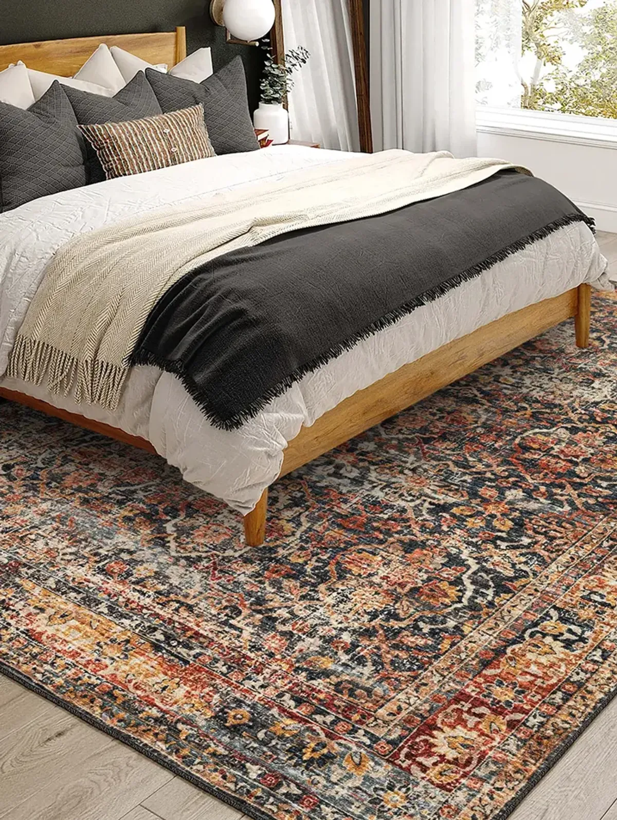 Jericho JC3 Charcoal 3' x 5' Rug