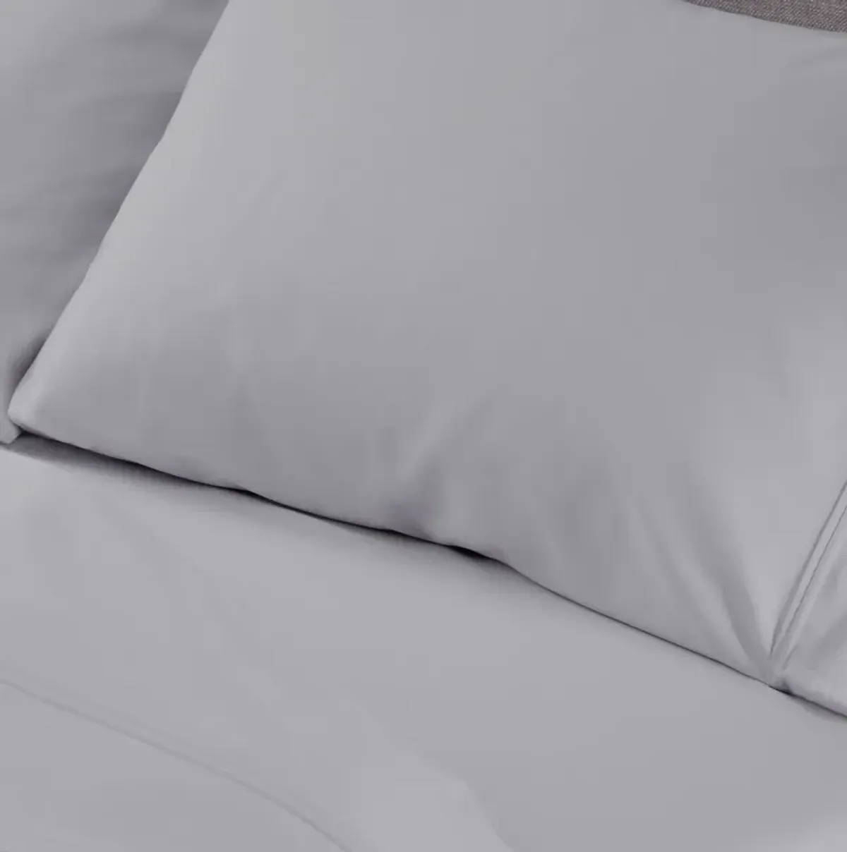 Hyper-Cotton Split King Sheet Set - Light Grey