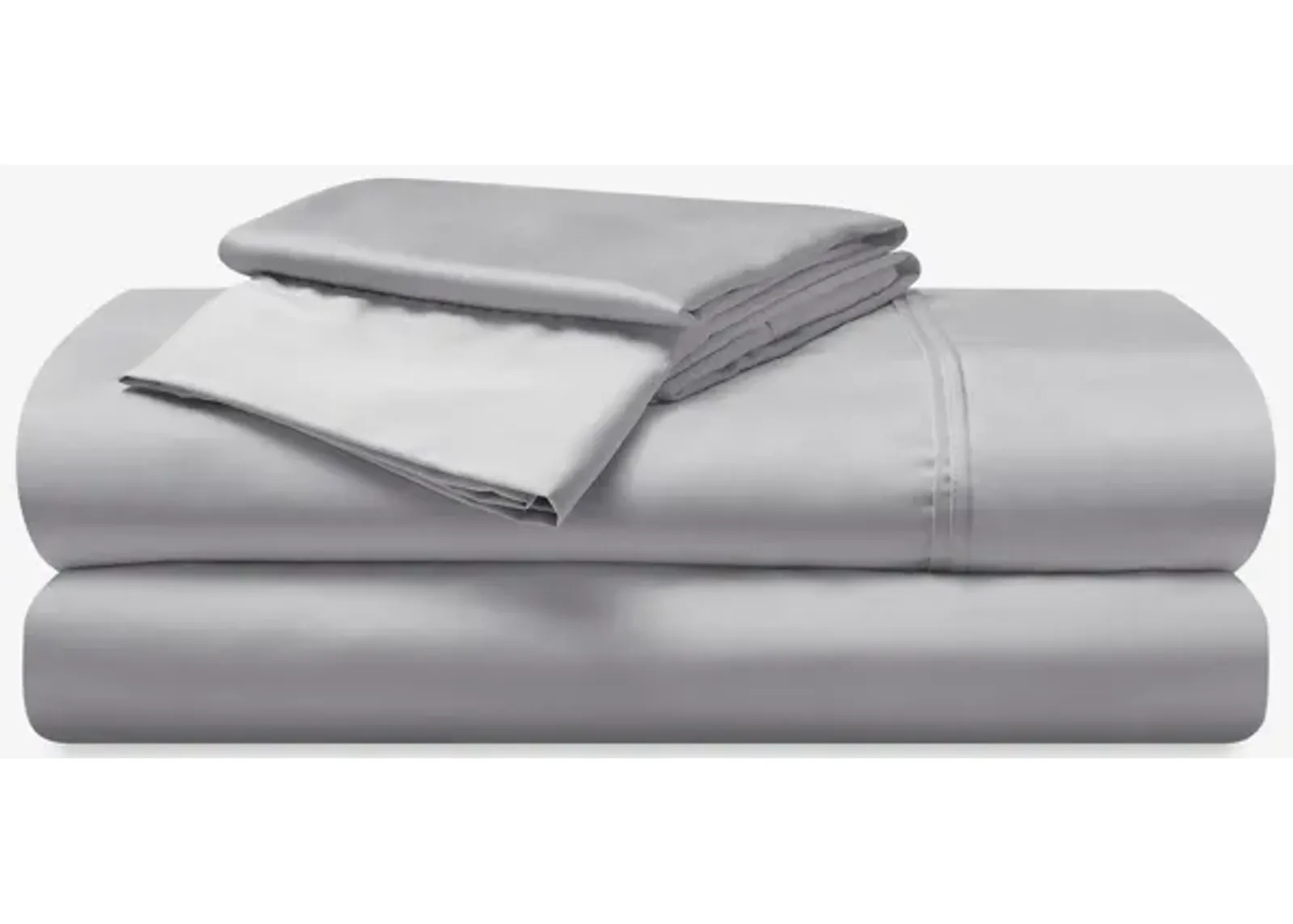 Hyper-Cotton Split King Sheet Set - Light Grey