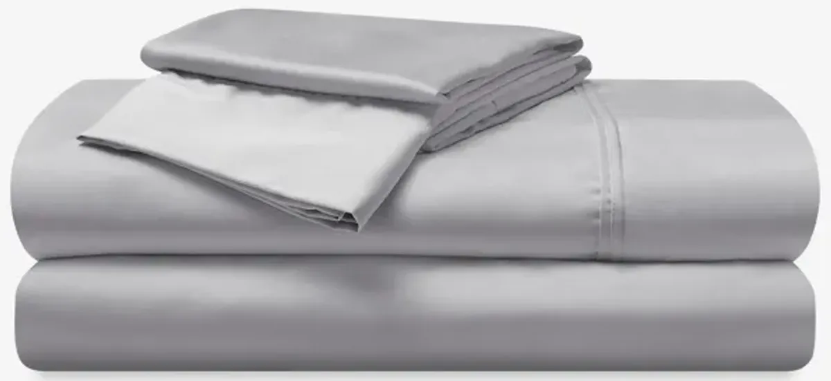 Hyper-Cotton Split King Sheet Set - Light Grey