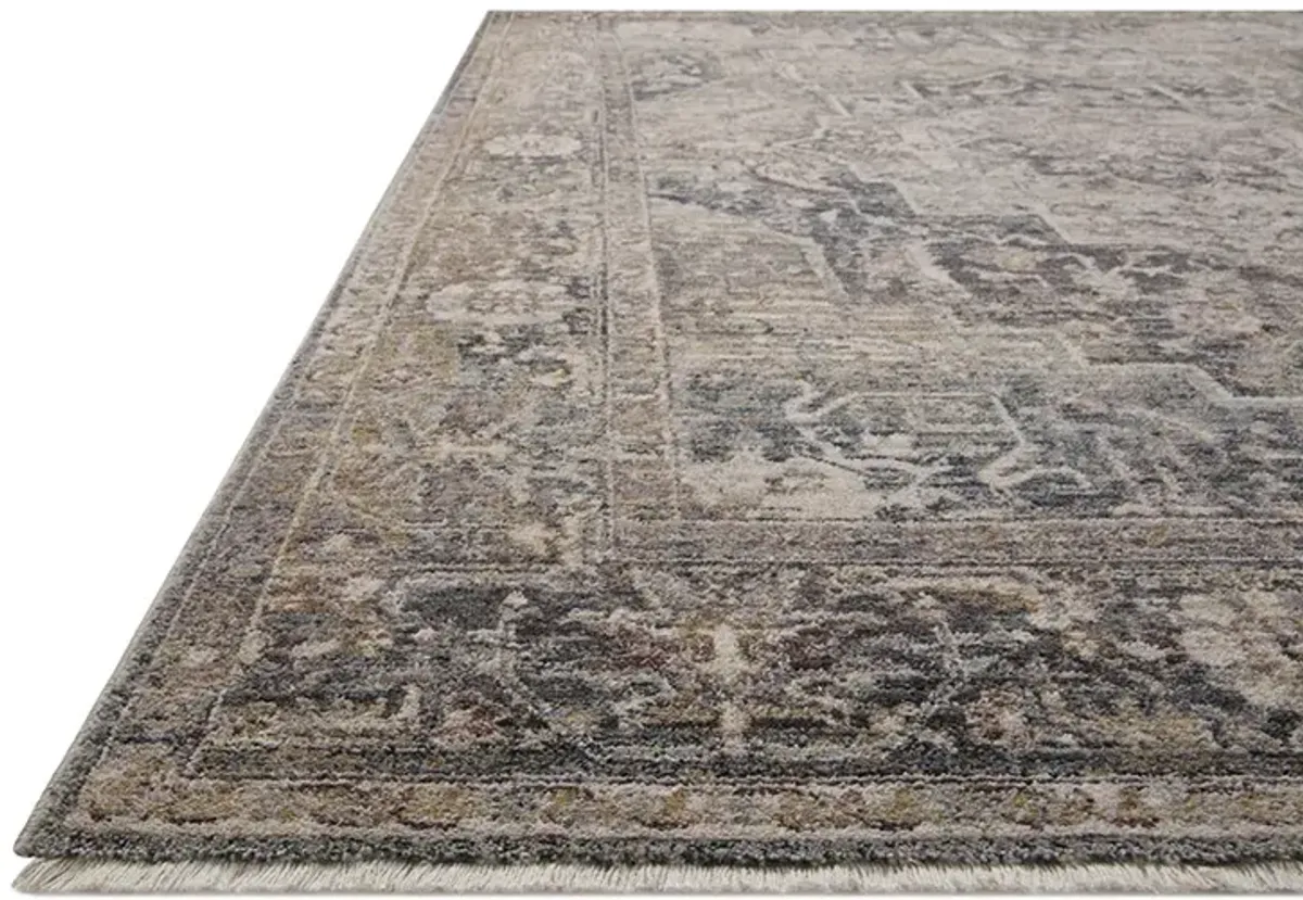 Lyra LYR06 Denim/Sand 4' x 5'7" Rug