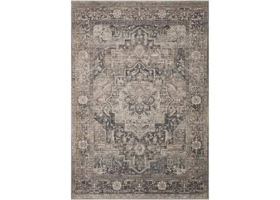 Lyra LYR06 Denim/Sand 4' x 5'7" Rug