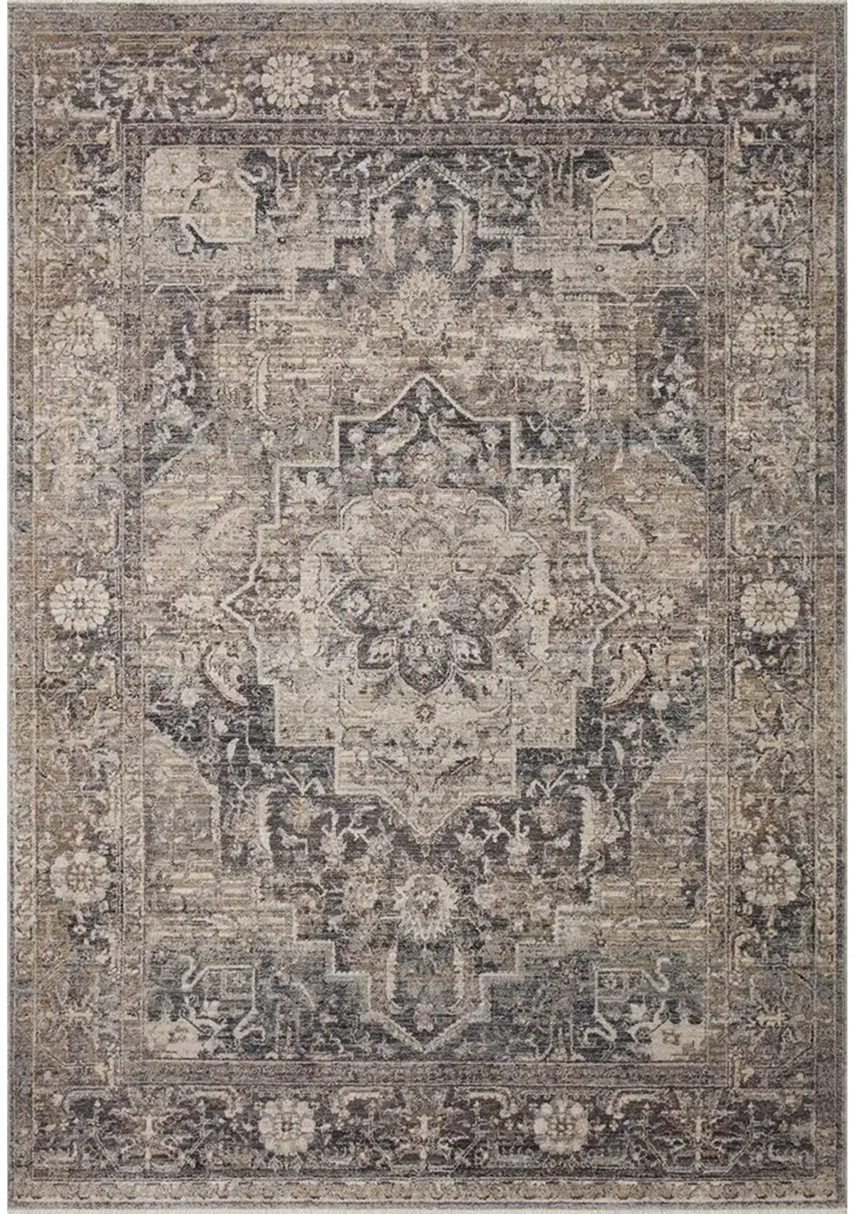 Lyra LYR06 Denim/Sand 4' x 5'7" Rug