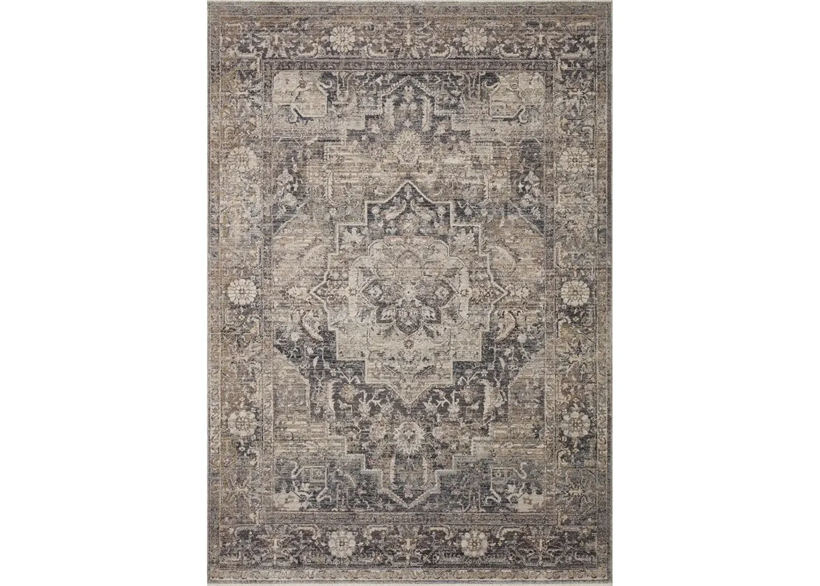 Lyra LYR06 Denim/Sand 4' x 5'7" Rug