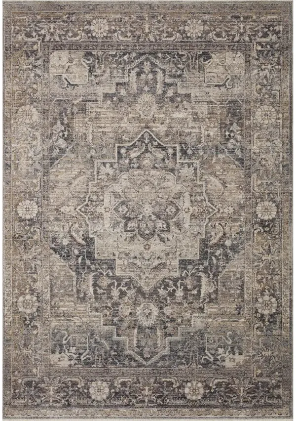 Lyra LYR06 Denim/Sand 4' x 5'7" Rug