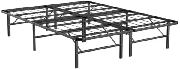 Hivvago Foldable Metal Platform Bed with Tool-Free Assembly