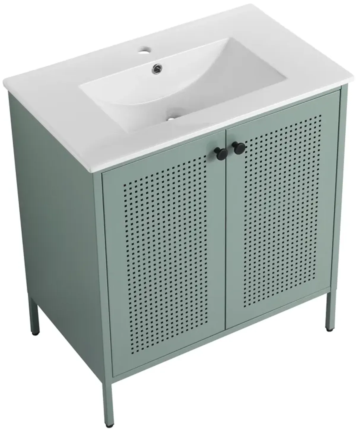 Gewnee 30 Inch Freestanding Bathroom Vanity With Ceramic SInk