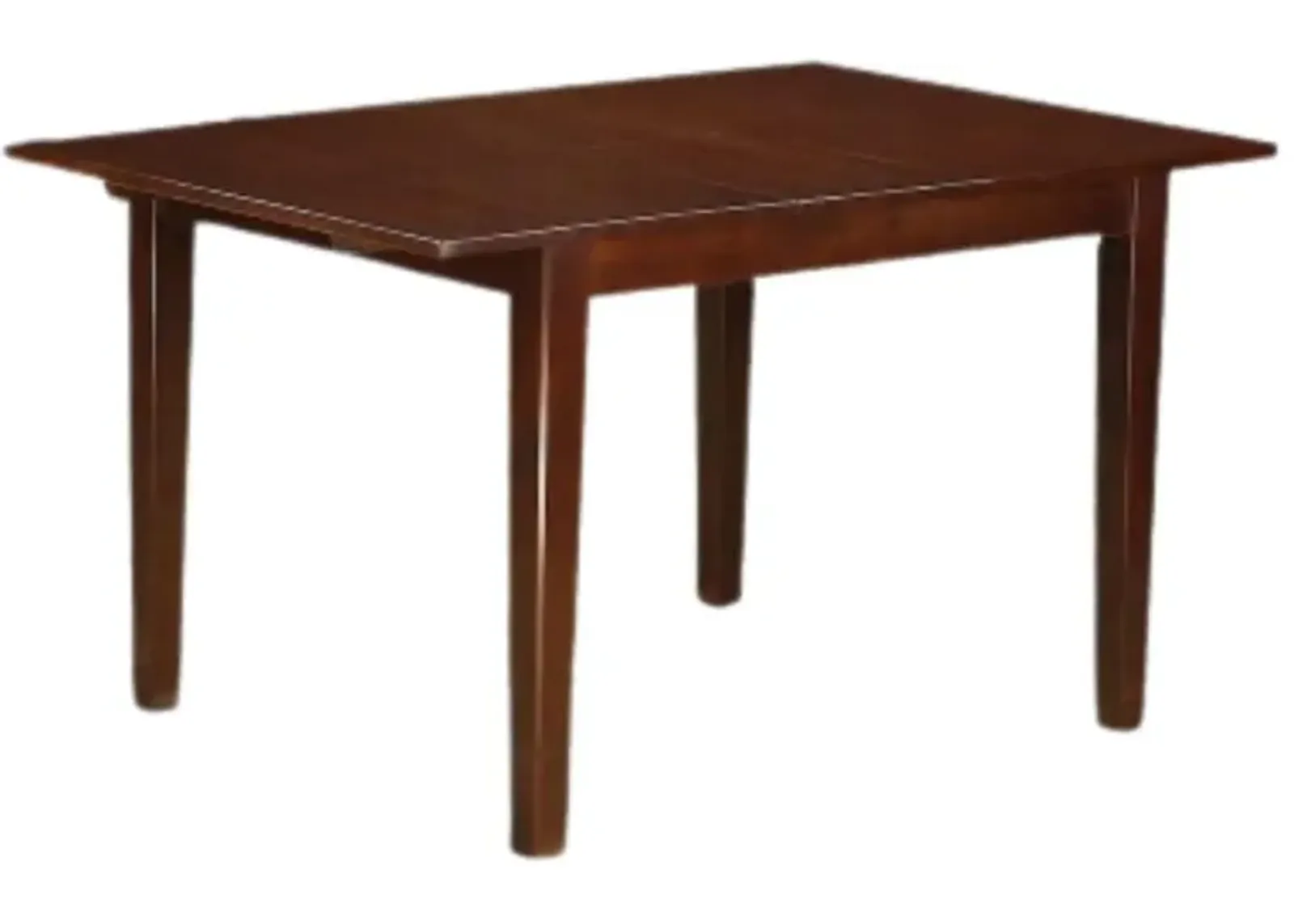 Norfolk  rectangular  table  with  12"  Butterfly  Leaf    -Mahogany  Finish.