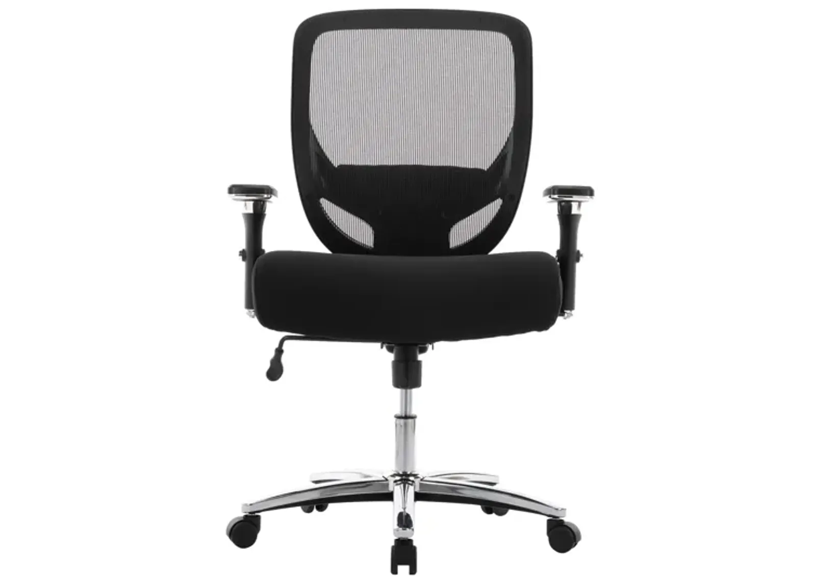 Ergonomic Mid-Back Mesh Office Chair, Computer Desk Chair With Wide Thick Seat, 4D Adjustable Arms