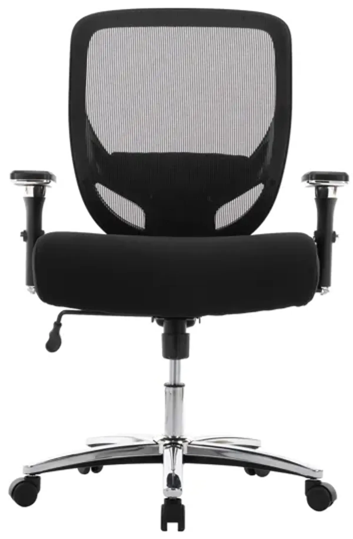 Ergonomic Mid-Back Mesh Office Chair, Computer Desk Chair With Wide Thick Seat, 4D Adjustable Arms