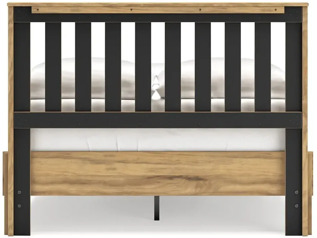 Queen Platform Panel Bed