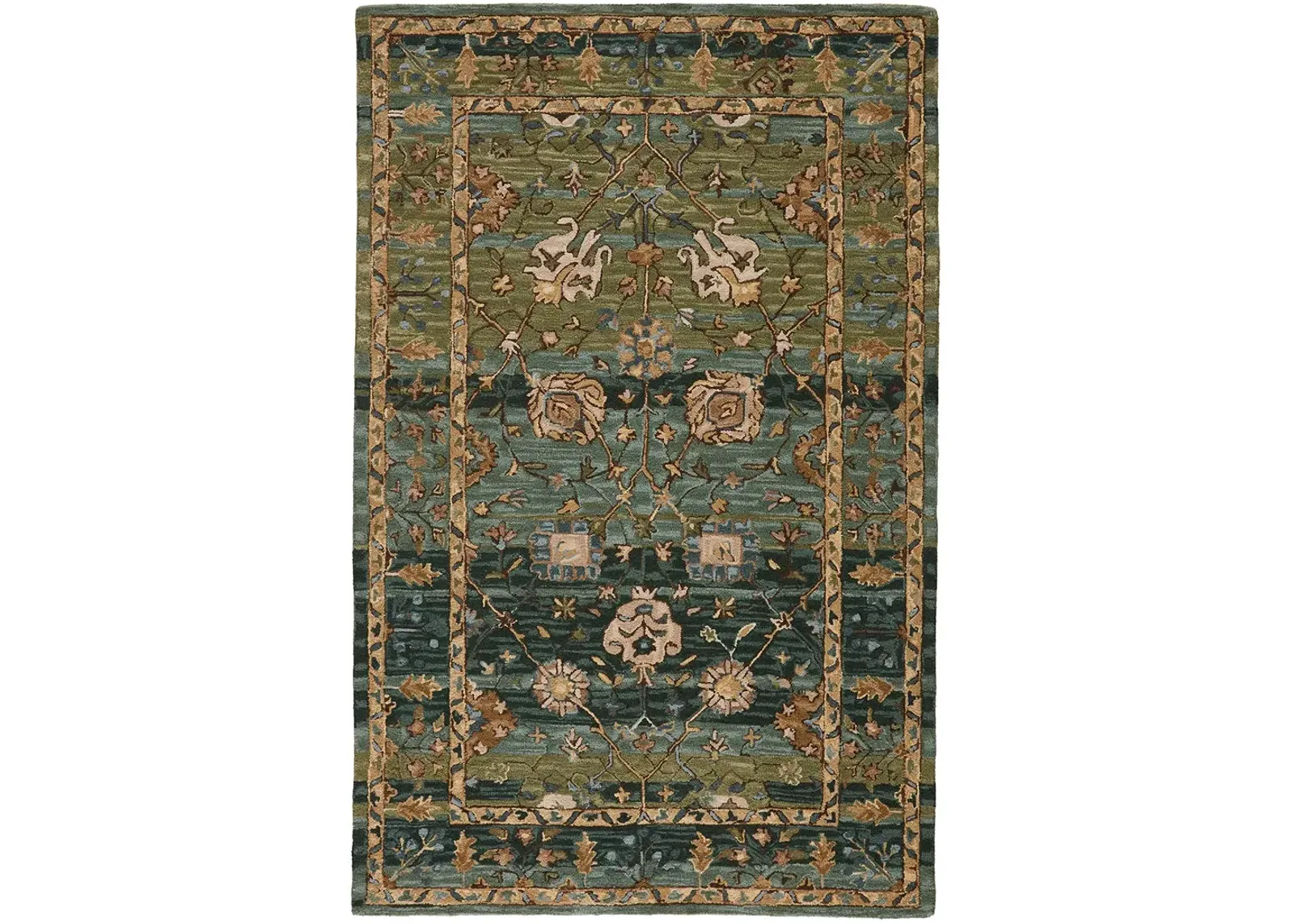 Cardamom Ahava Green 5' x 8' Rug