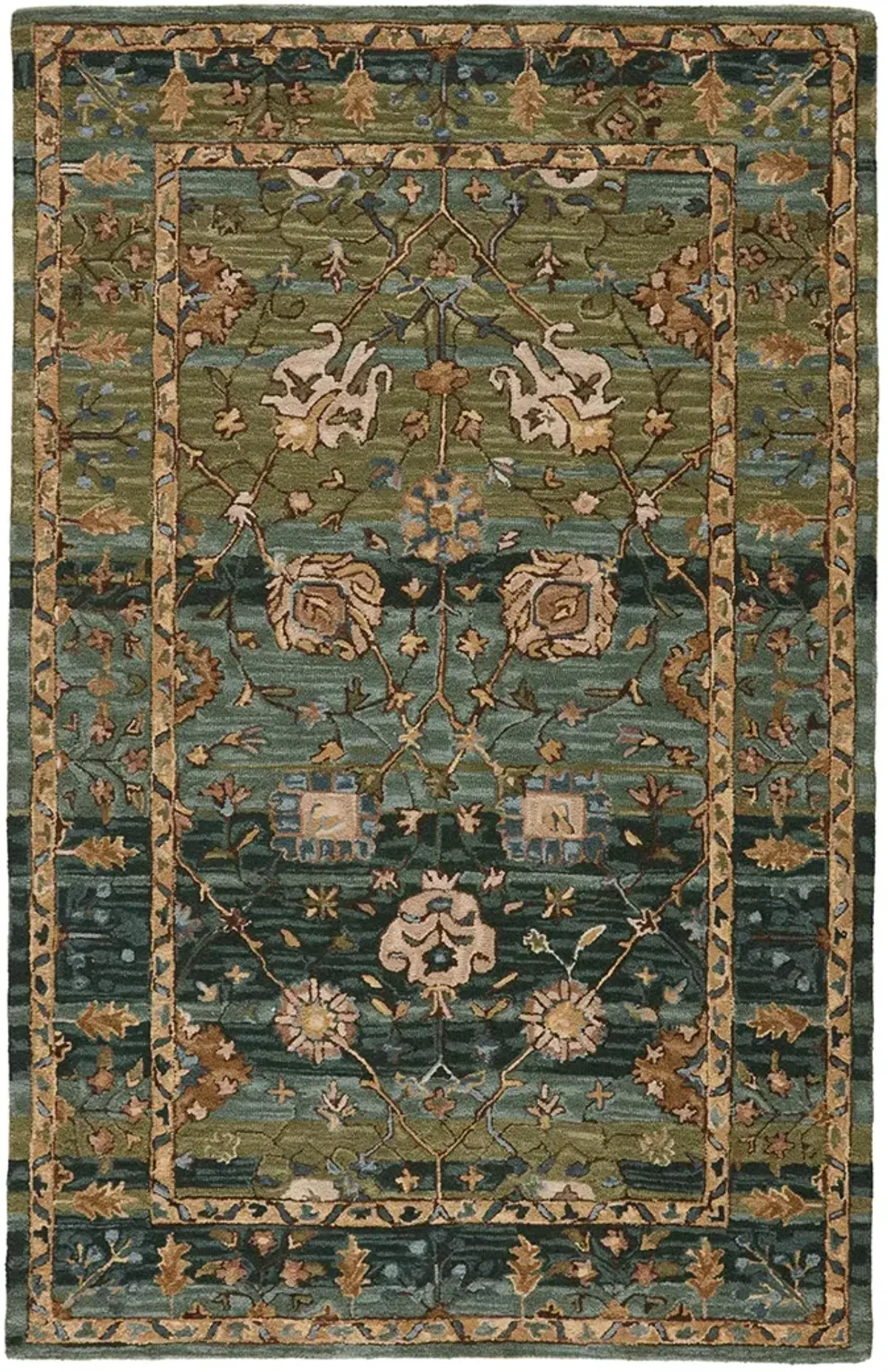 Cardamom Ahava Green 5' x 8' Rug