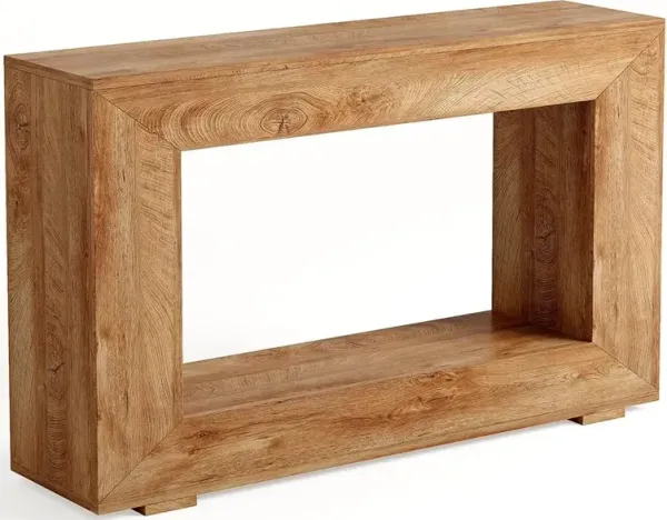 Farmhouse Console Table, 47 Inches Entryway Console Table with Storage, Industrial Hallway Accent Table for Living Room, Entrance, Deck Boxes