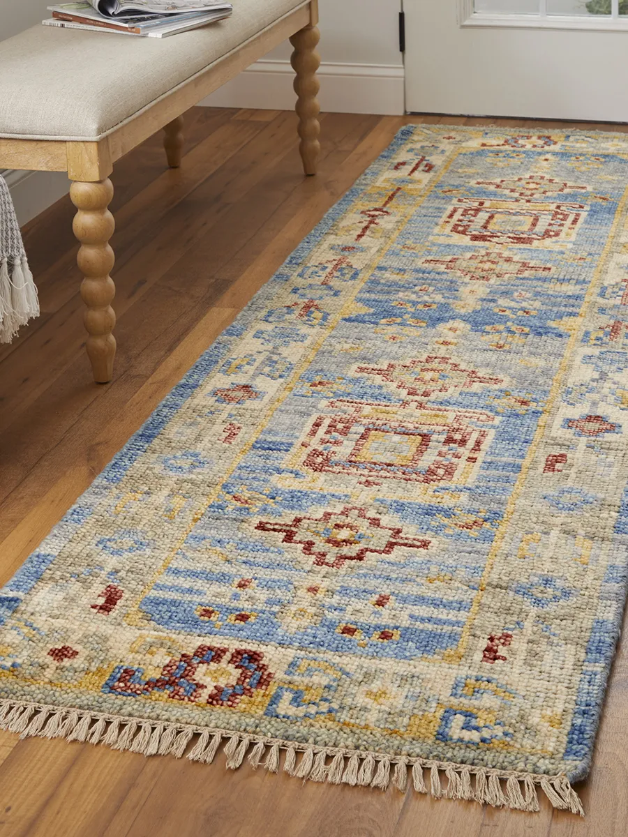 Fillmore 6944F 12' x 15' Blue/Yellow/Red Rug