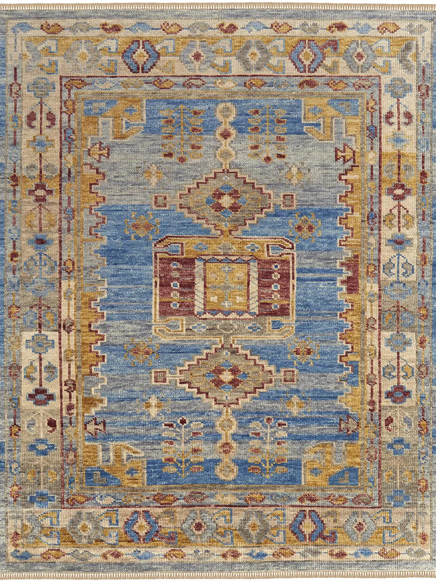 Fillmore 6944F 12' x 15' Blue/Yellow/Red Rug