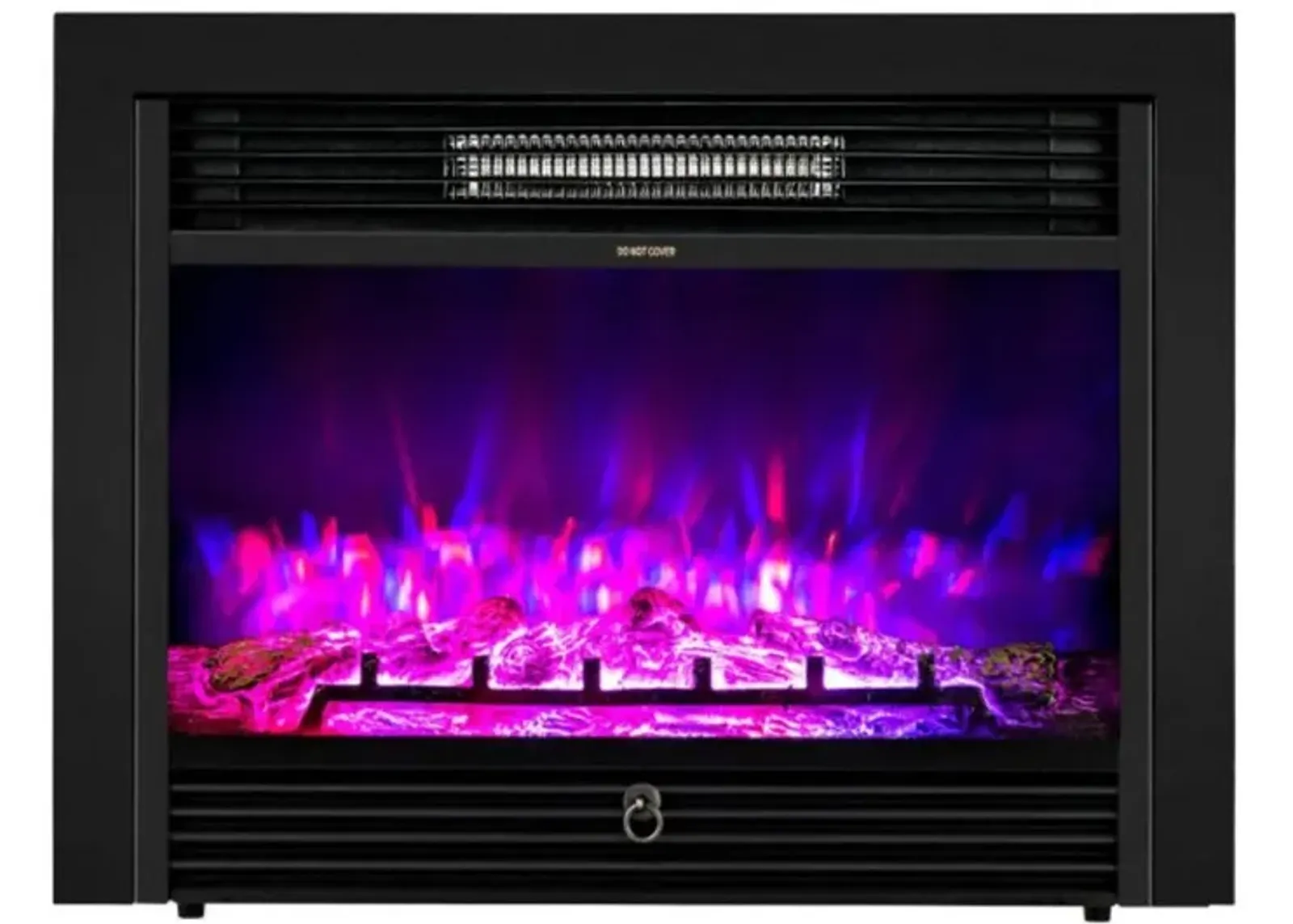 Hivvago 28.5 Inch Electric Fireplace Recessed with 3 Flame Colors