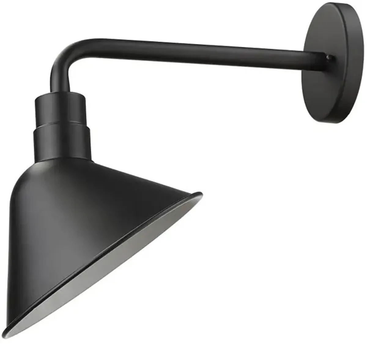 Hivvago Fuller 1-Light Matte Black Wall Light