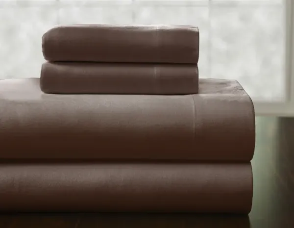 Pointehaven Heavy Weight 100% Cotton Sage Plaid Printed 170 GSM Flannel 4 pc Sheet Set, King