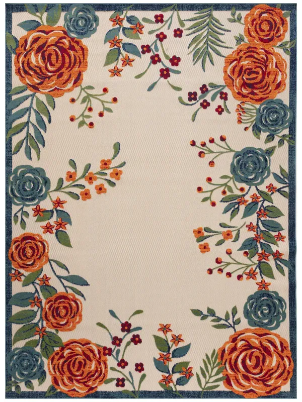 Aloha ALH32 Ivory/Multicolor 6' x 9' Rug