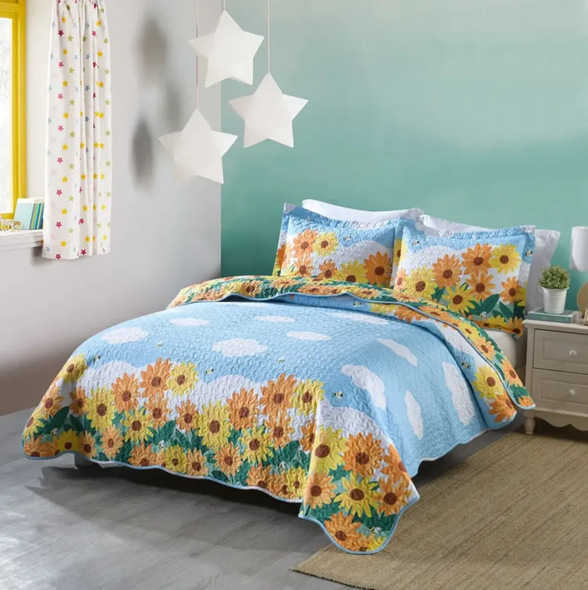 MarCielo Kids Cotton Quilt Bedspread Set TYH.