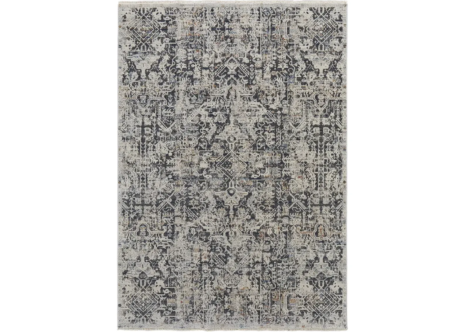 Kaia 39HUF Ivory/Gray/Taupe 3' x 12' Rug