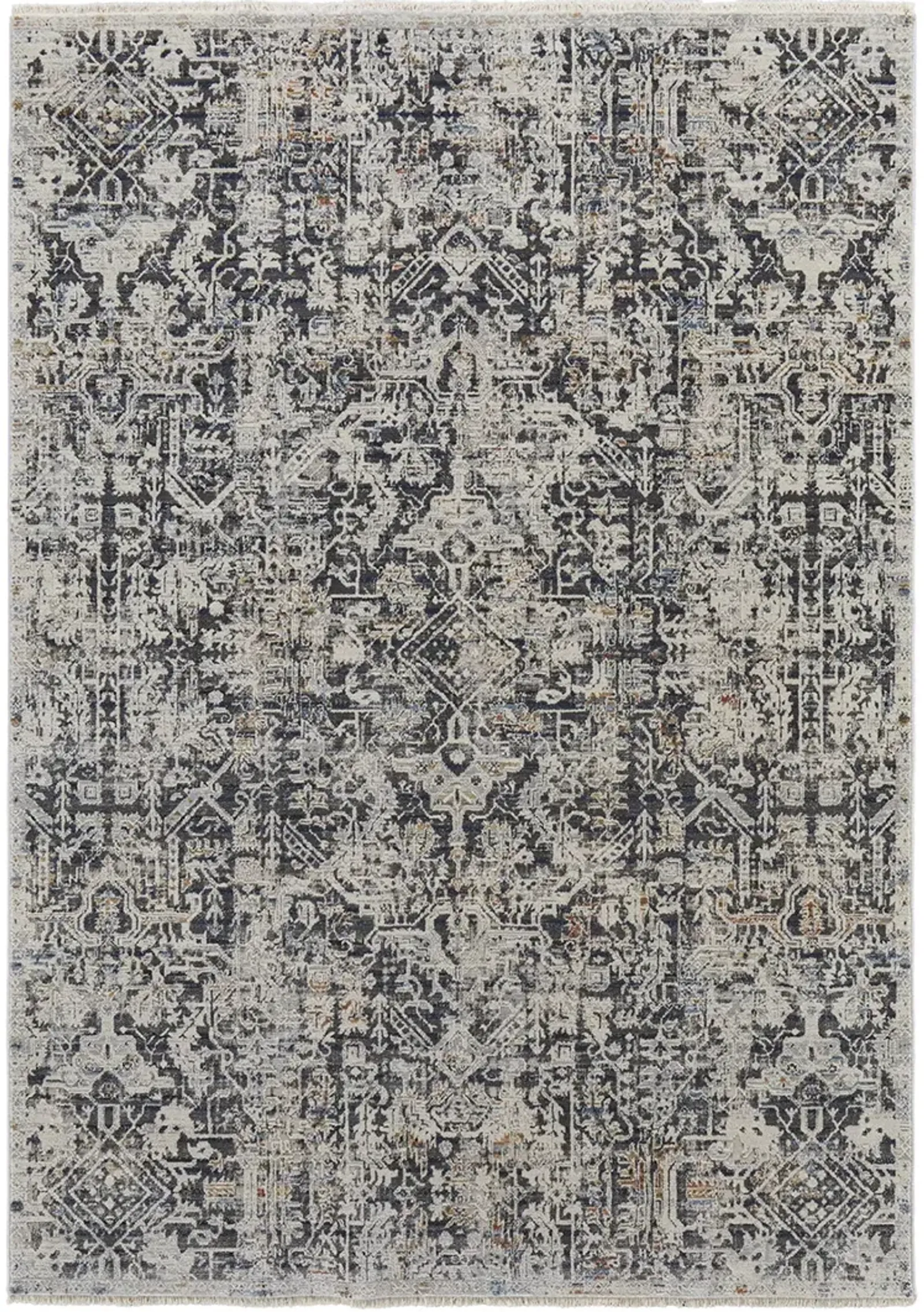 Kaia 39HUF Ivory/Gray/Taupe 3' x 12' Rug