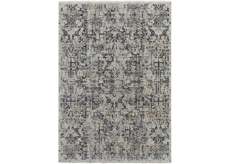 Kaia 39HUF Ivory/Gray/Taupe 3' x 12' Rug