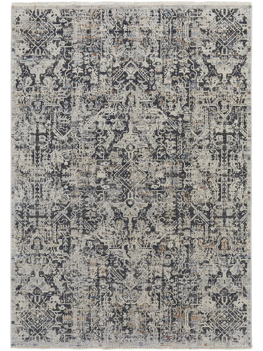 Kaia 39HUF Ivory/Gray/Taupe 3' x 12' Rug