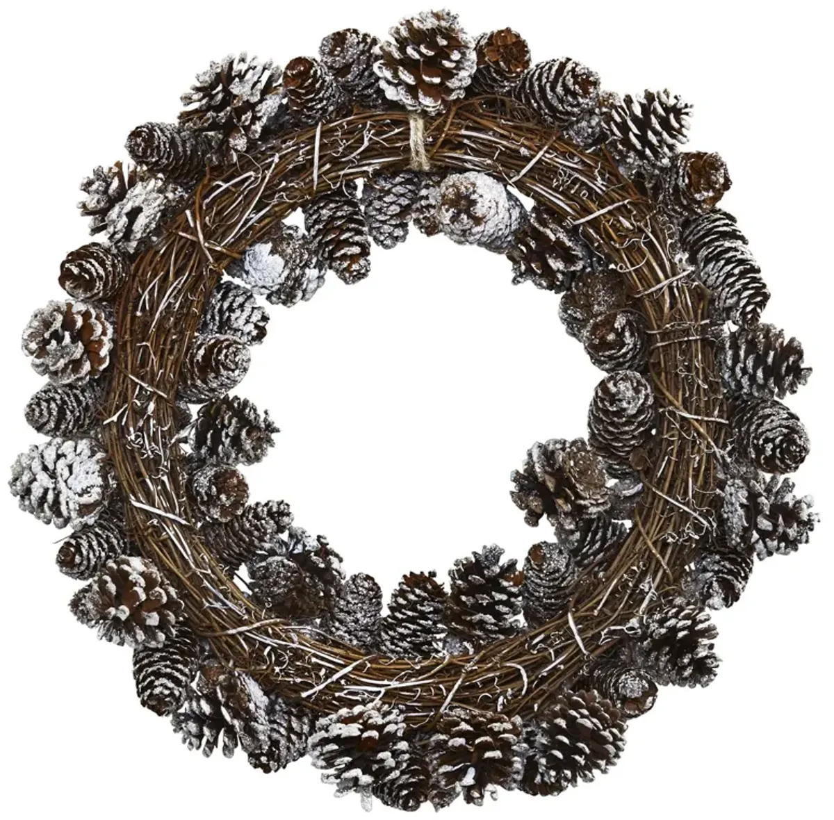 Hivvago Snowy Pine Cone Wreath