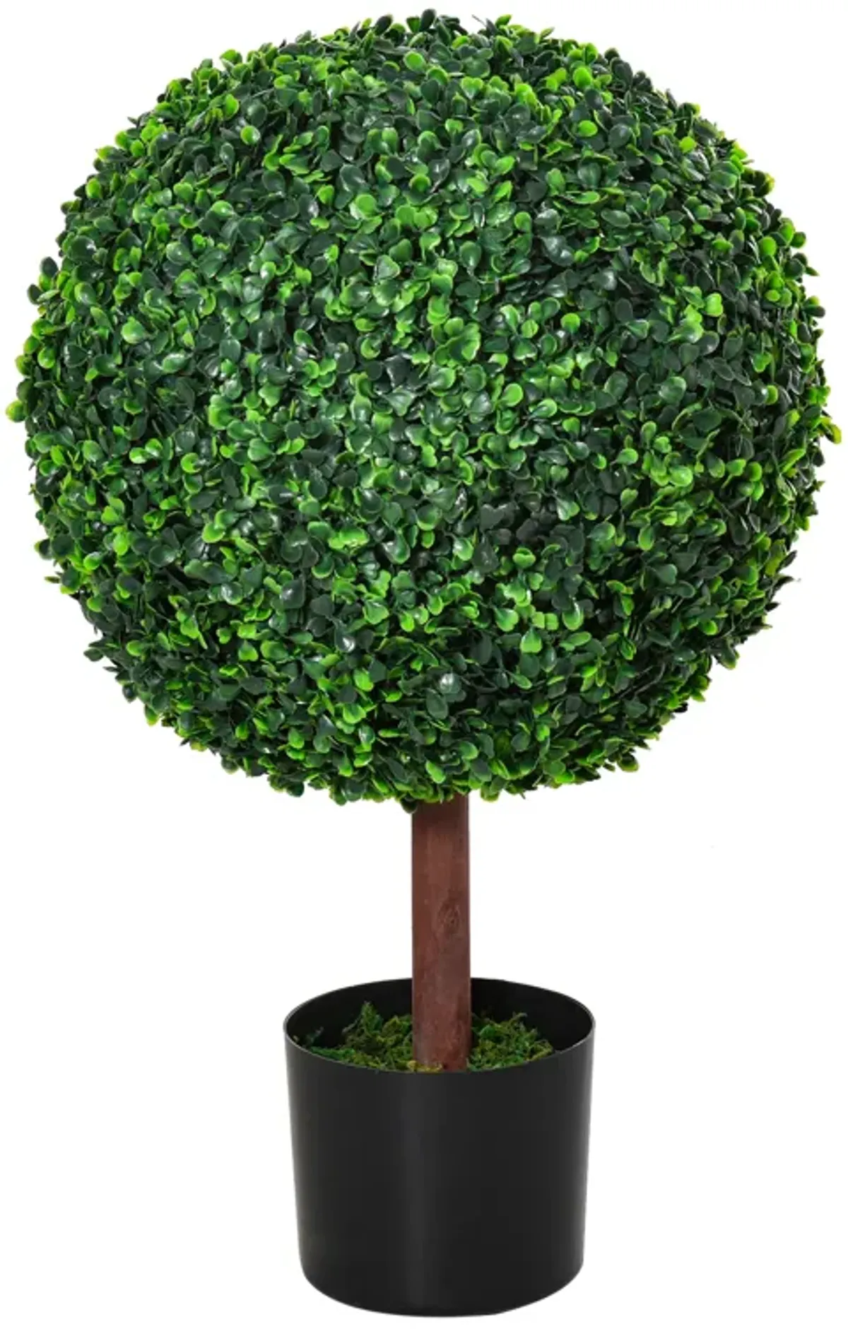 Indoor/Outdoor 23.5 Inch Faux Boxwood Greenery w/ High-Quality Color & Pot