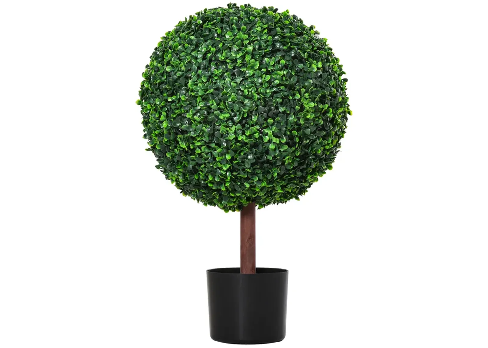 Indoor/Outdoor 23.5 Inch Faux Boxwood Greenery w/ High-Quality Color & Pot