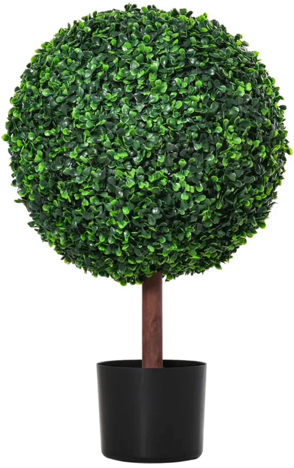 Indoor/Outdoor 23.5 Inch Faux Boxwood Greenery w/ High-Quality Color & Pot