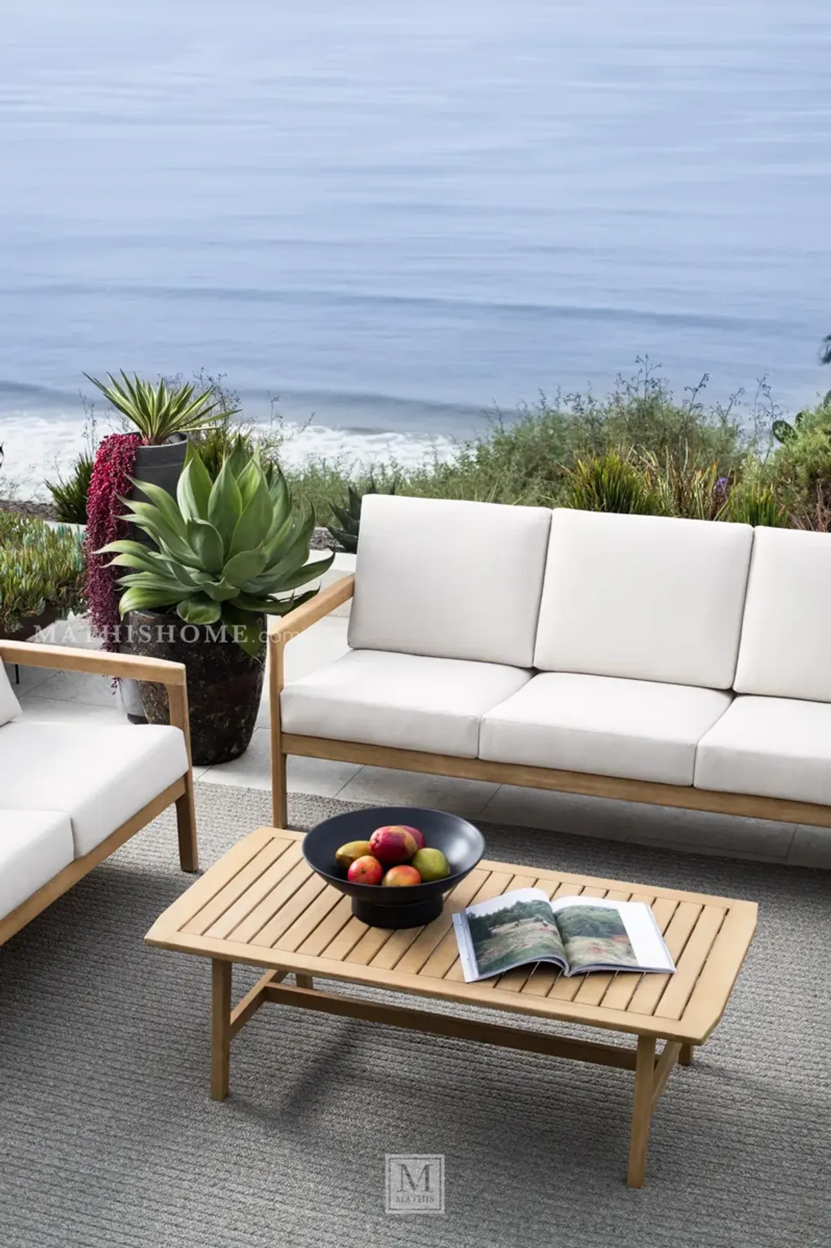 Jack 74" Teak Lounge Sofa