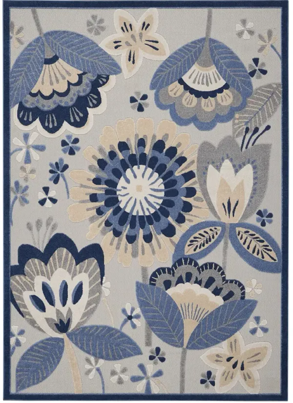 Aloha ALH25 Blue/Gray 9' x 12' Rug