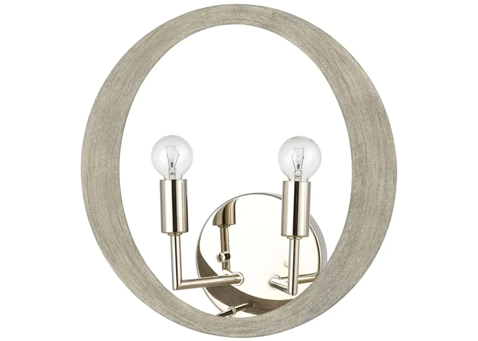 Retro Rings 12'' High 2-Light Sconce