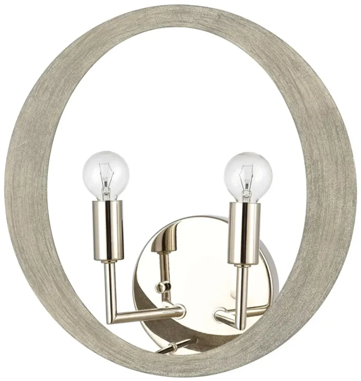 Retro Rings 12'' High 2-Light Sconce