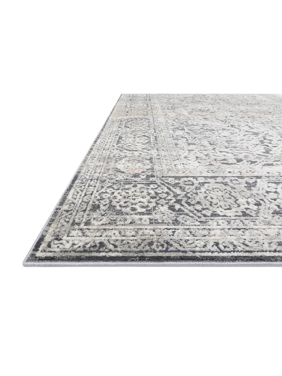 Lucia Steel/Ivory 9'3" x 13'3" Rug