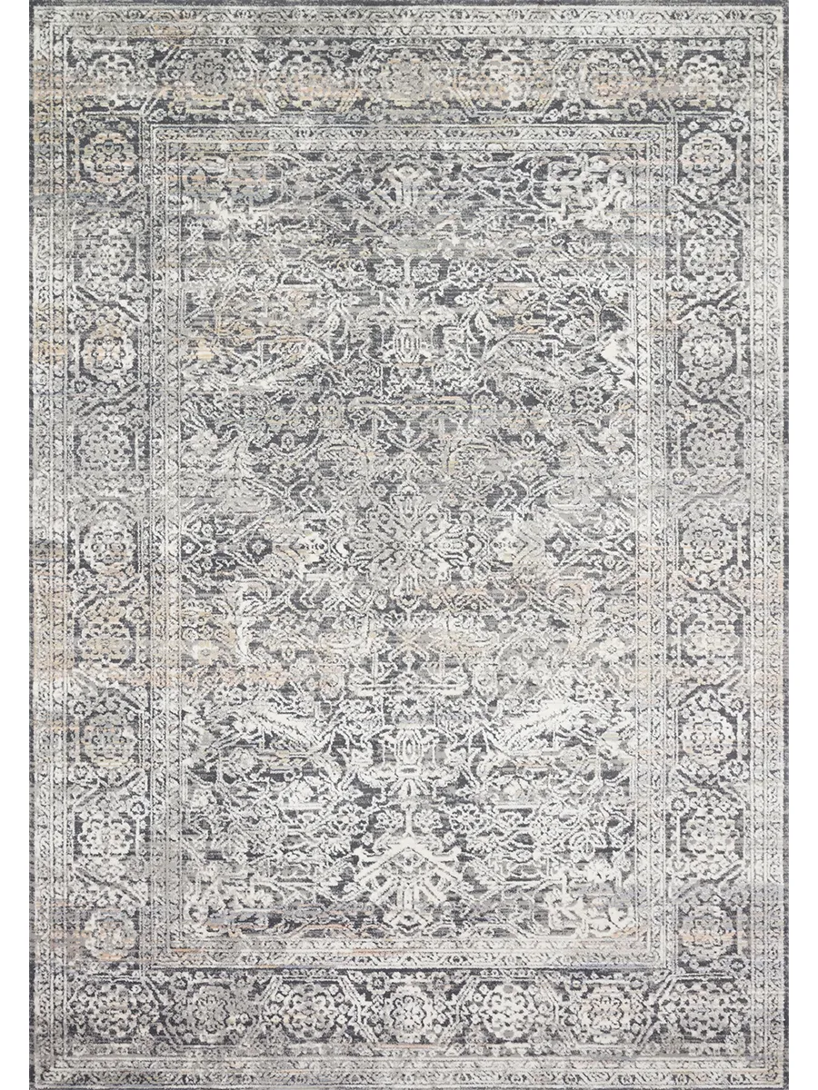 Lucia Steel/Ivory 9'3" x 13'3" Rug