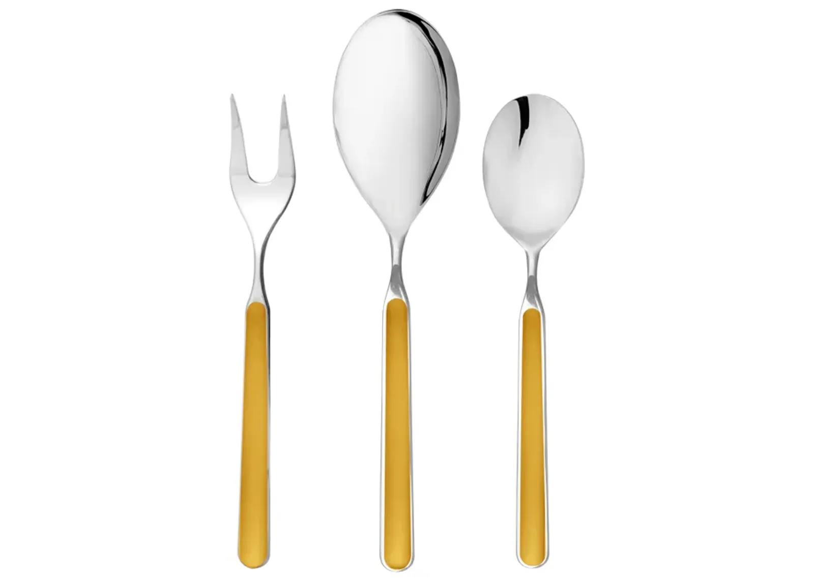 Fantasia 3-Piece Serving Set in Mustard