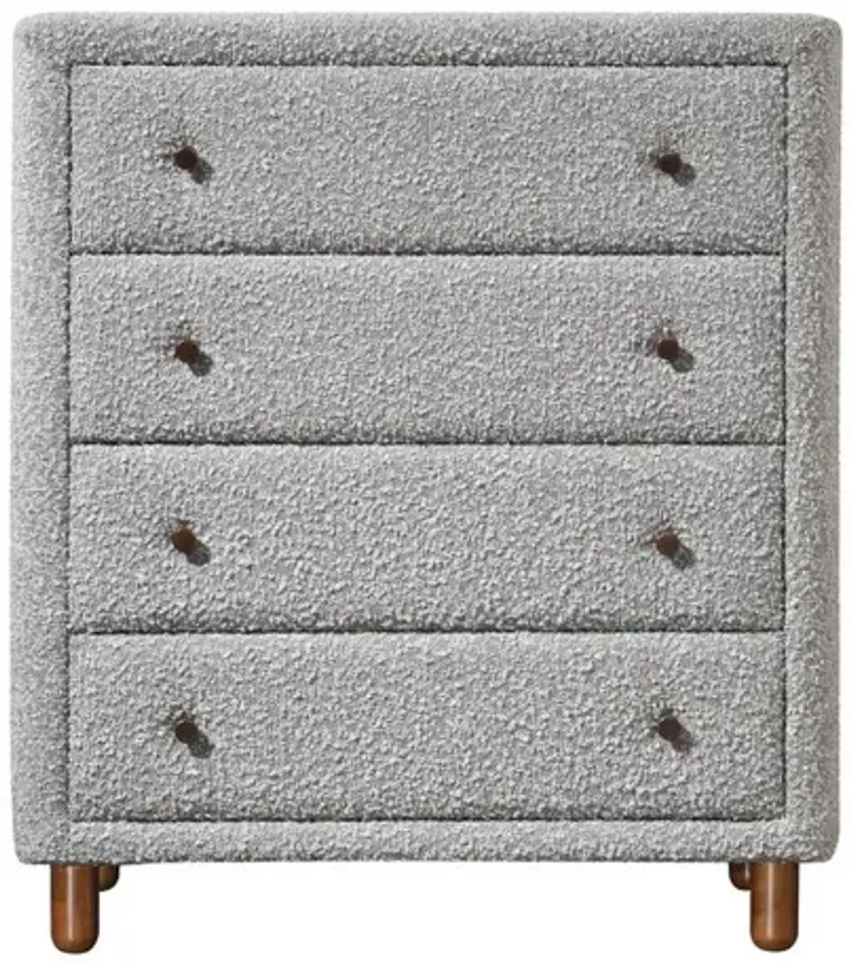 Acme Furniture Cleo Chest, Gray Boucle