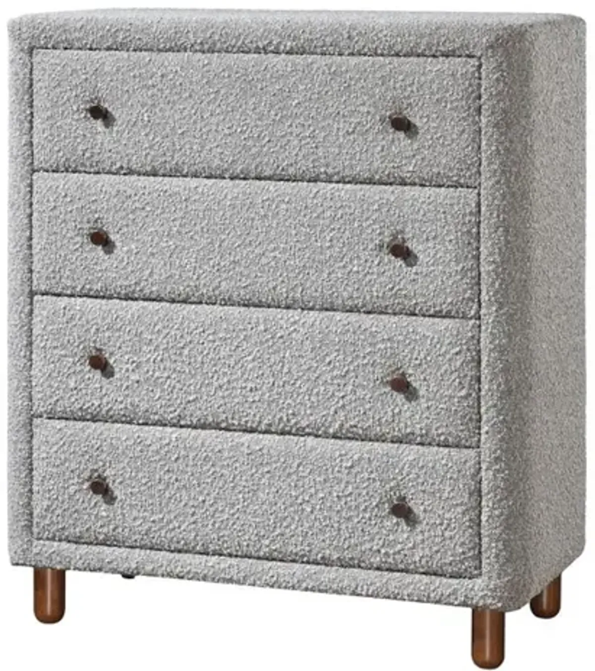 Acme Furniture Cleo Chest, Gray Boucle