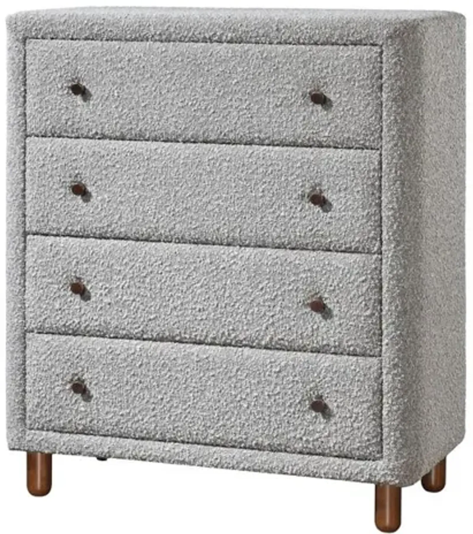 Acme Furniture Cleo Chest, Gray Boucle