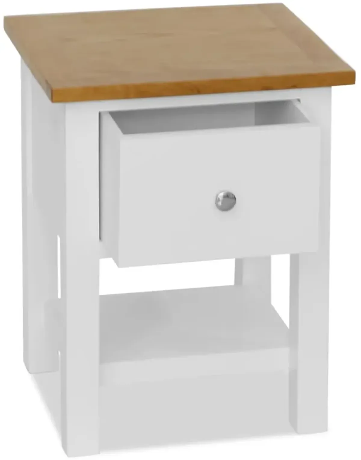 vidaXL Nightstand 14.2"x11.8"x18.5" Solid Oak Wood