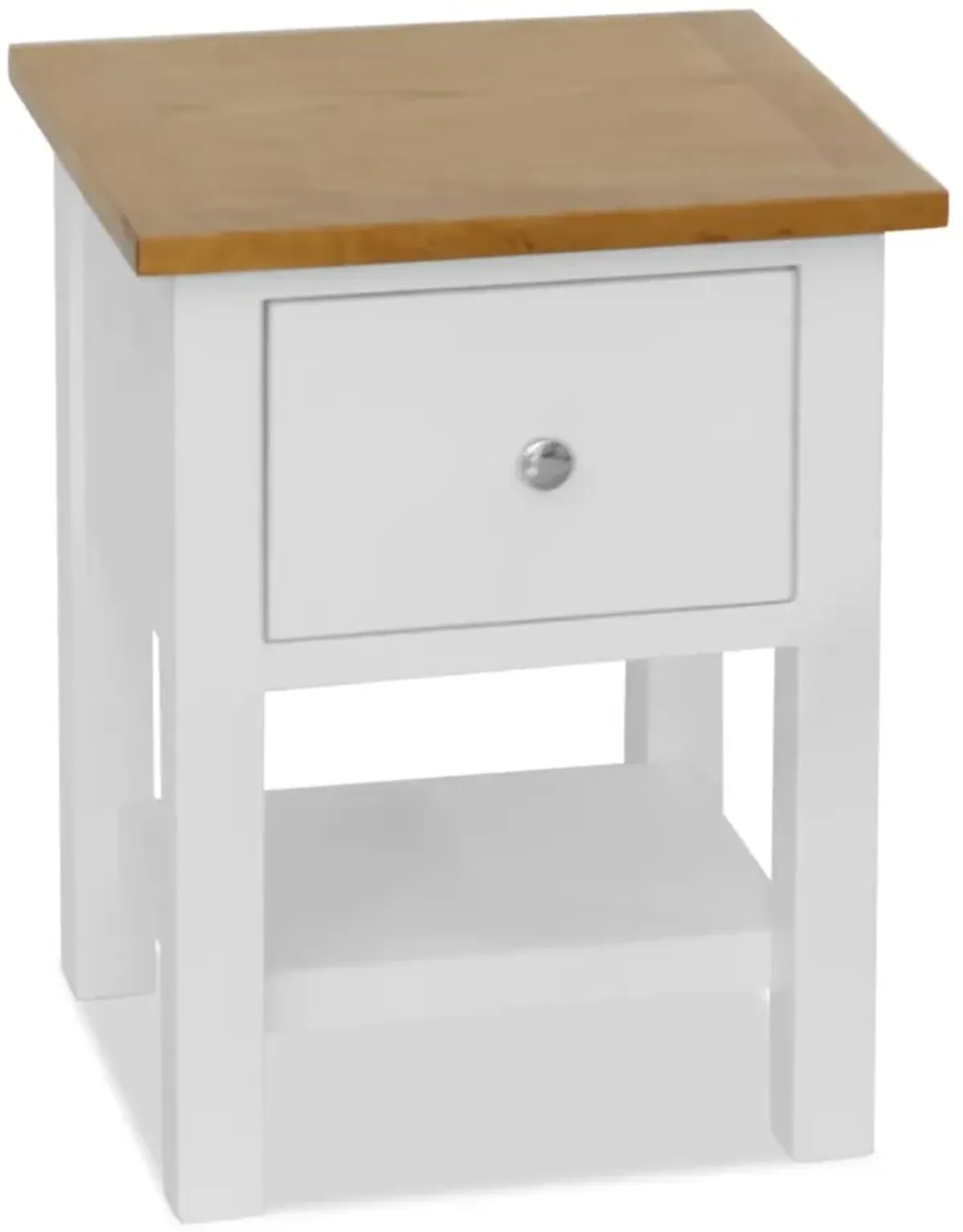 vidaXL Nightstand 14.2"x11.8"x18.5" Solid Oak Wood