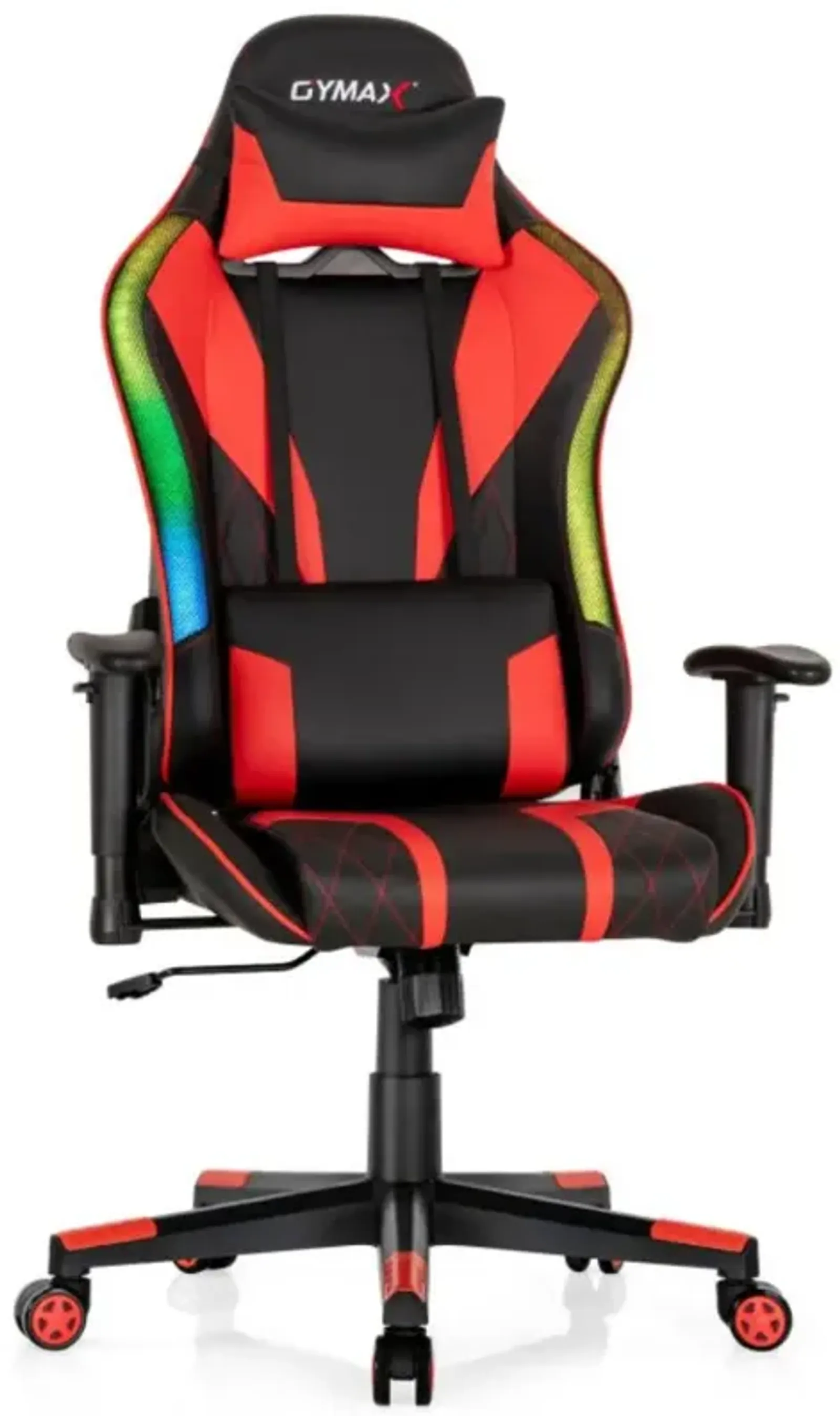 Hivvago Gaming Chair Adjustable Swivel Computer Chair with Dynamic LED Lights