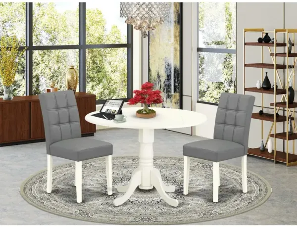 3 Piece Dining Table Set consists A Wooden Table