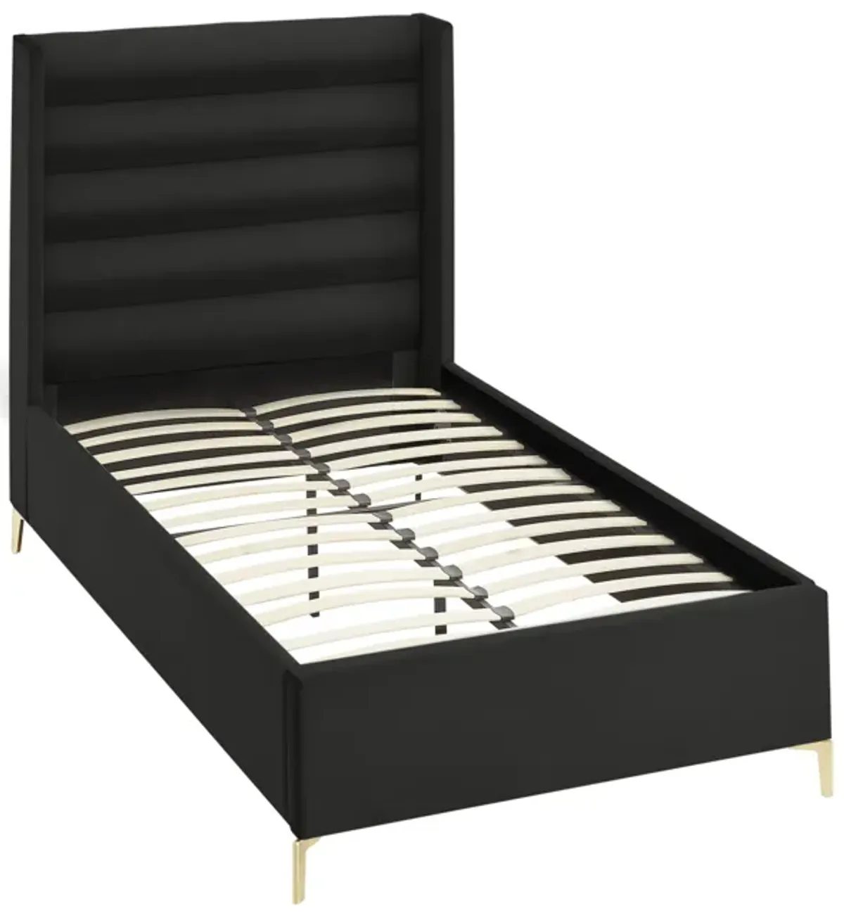 Inspired Home Ames Velvet Platform Bed